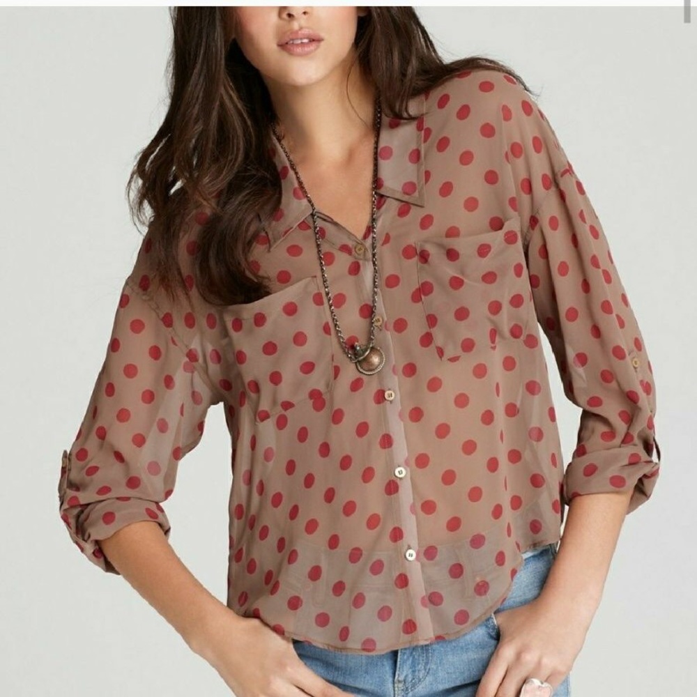 Free People Easy Rider sheer top